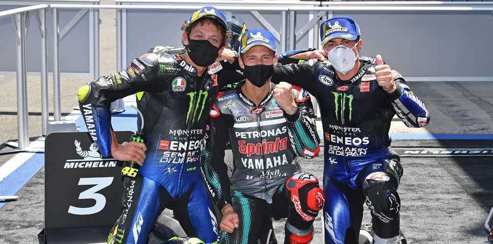 La terna de Yamaha se impone en Andlucía